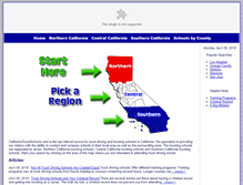 Tablet Screenshot of californiatruckschools.com